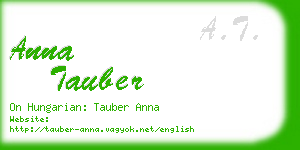 anna tauber business card